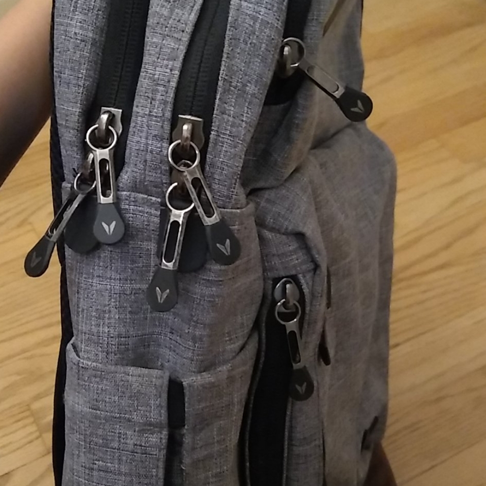 BONDKA Gray Textured Backpack - Picture 4 of 6